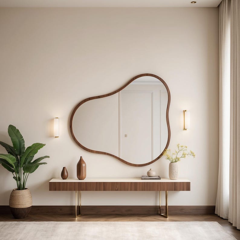 Põrandapeegel puidust raamiga - 4