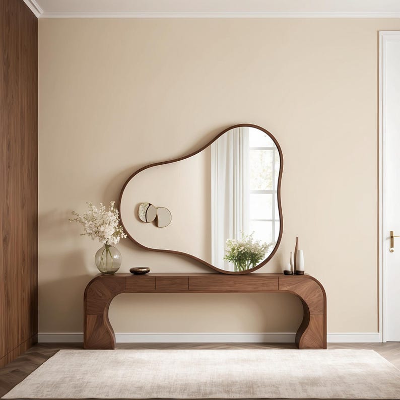 Põrandapeegel puidust raamiga - 5