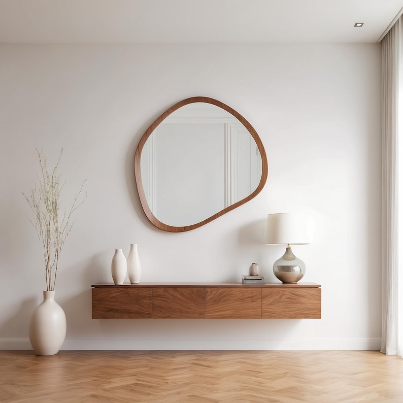 Квадратнае люстэрка - Асіметрычны дызайн - 10