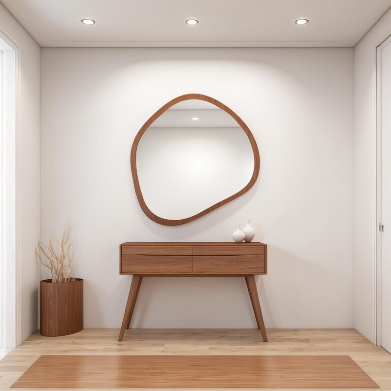 Квадратнае люстэрка - Асіметрычны дызайн - 3