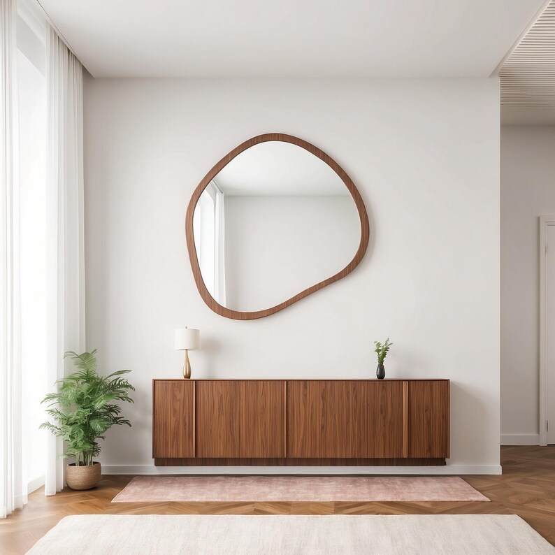 Квадратнае люстэрка - Асіметрычны дызайн - 6