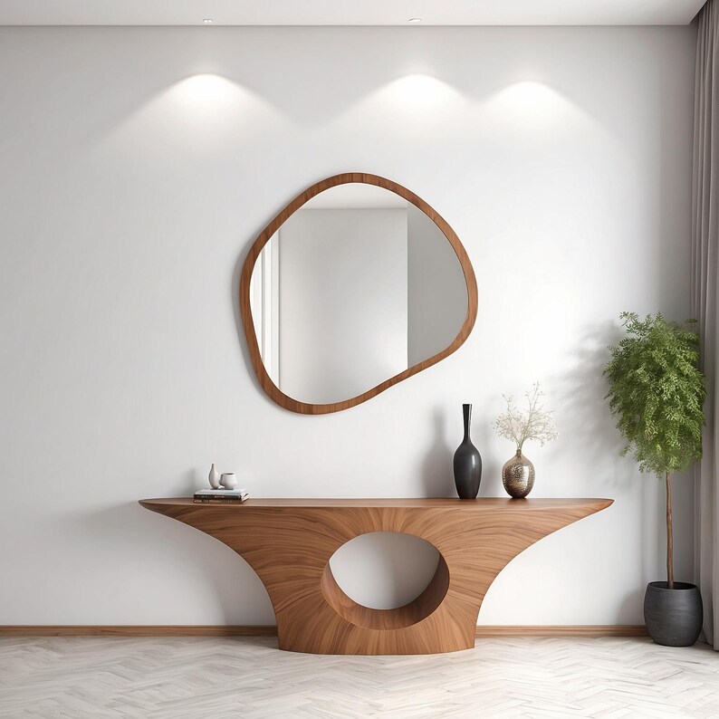 Квадратнае люстэрка - Асіметрычны дызайн - 8