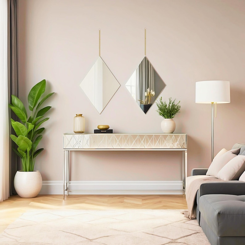 Diamantové zrkadlo - Sada 2 ks - 10