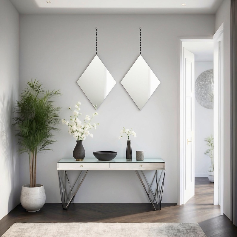 Diamantové zrkadlo - Sada 2 ks - 4