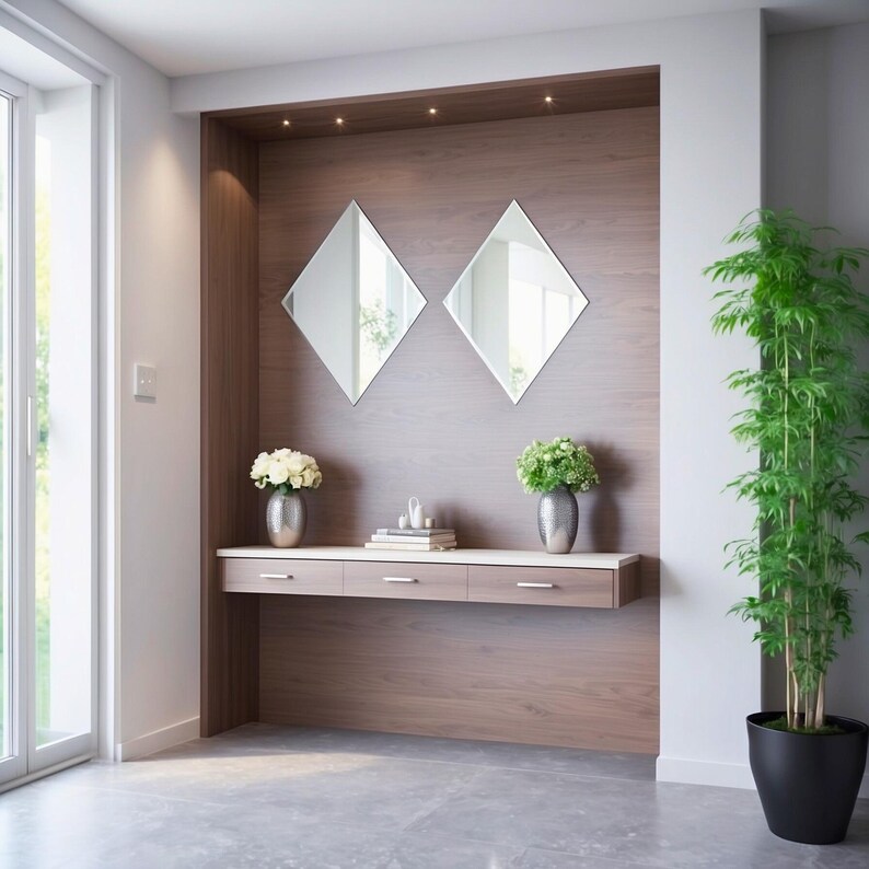 Diamantové zrkadlo - Sada 2 ks - 5