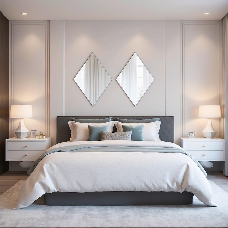 Diamantové zrkadlo - Sada 2 ks - 6