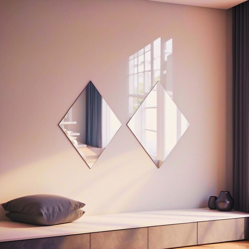 Diamantové zrkadlo - Sada 2 ks - 8