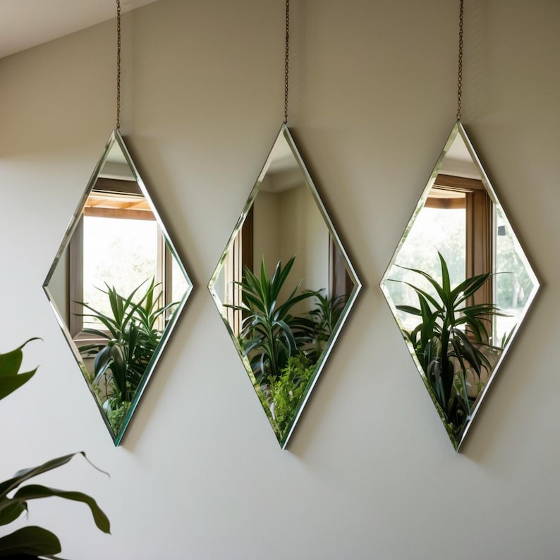 Diamond Mirror - Decorative Wall Art - 2