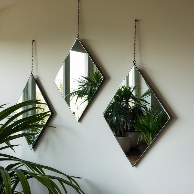 Diamond Mirror - Decorative Wall Art - 4