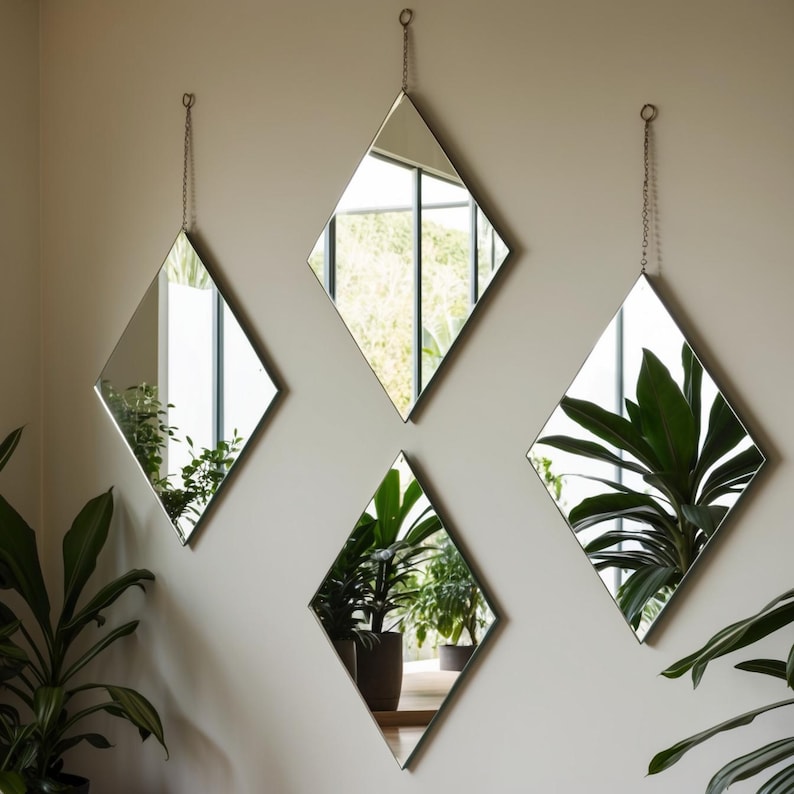 Diamond Mirror - Decorative Wall Art - 7