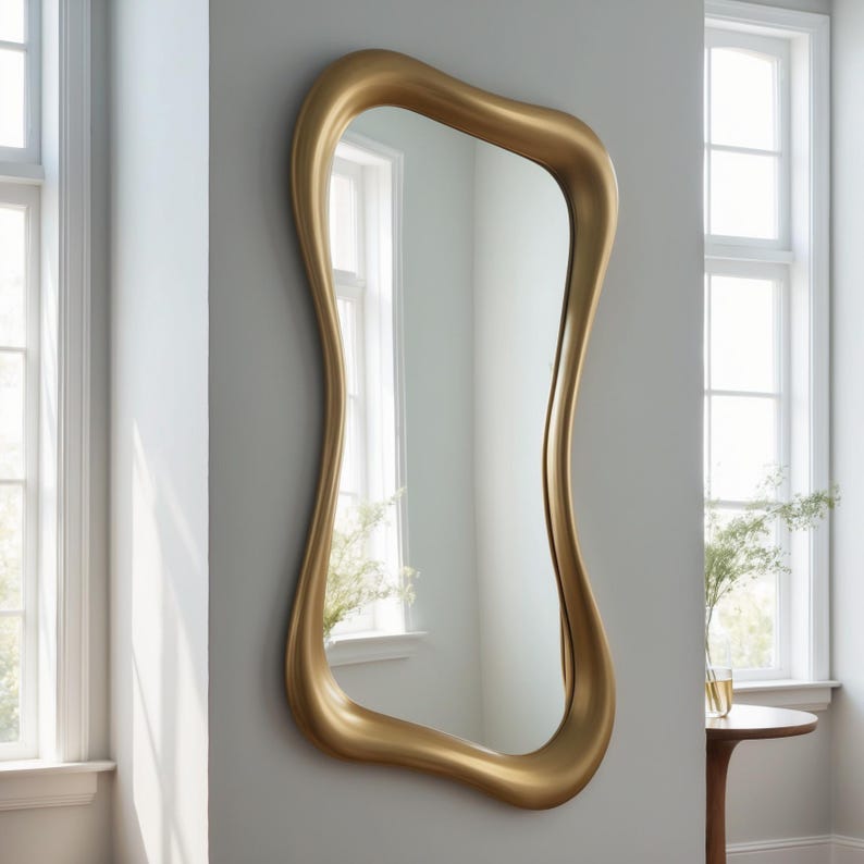 Full Length Mirror - Handcrafted Wood Frame - 4