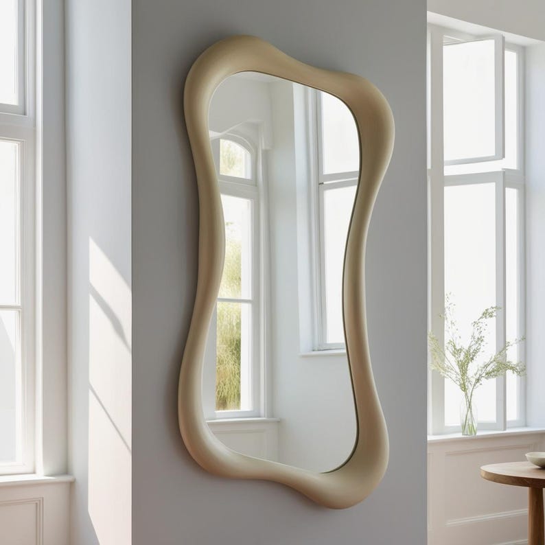 Full Length Mirror - Handcrafted Wood Frame - 8