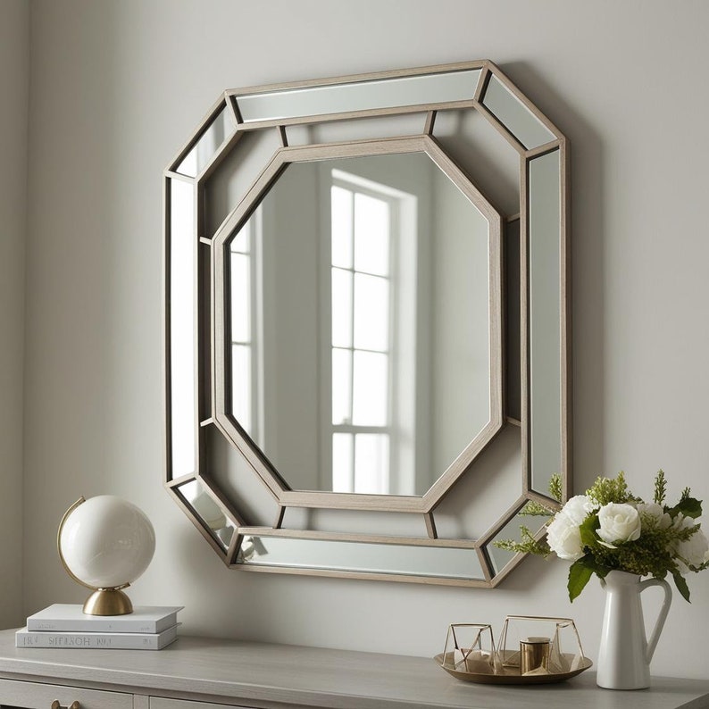 Cruinneachadh Sgathanan Geoimeatrach - Frèam Fiodha Làimh-dhèanta - 2