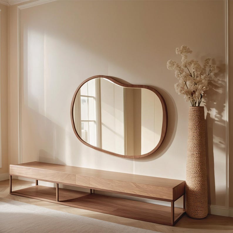 Sgeadachadh balla le sgàthan - Dealbhadh gun fhrèam - 8