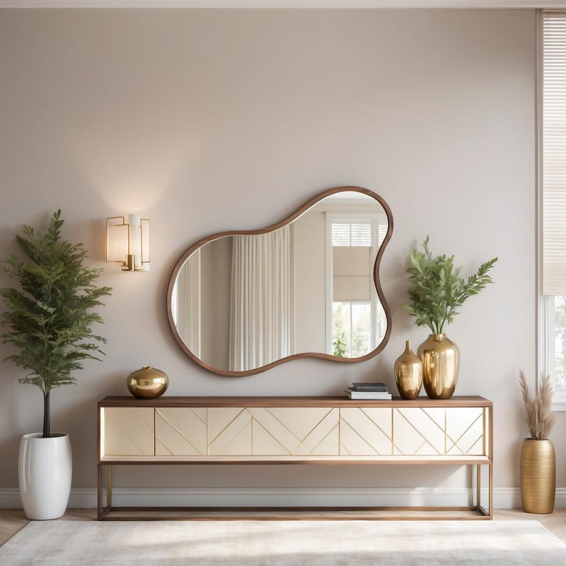 Sgàthan neo-chothrom le frèam fiodha - 2